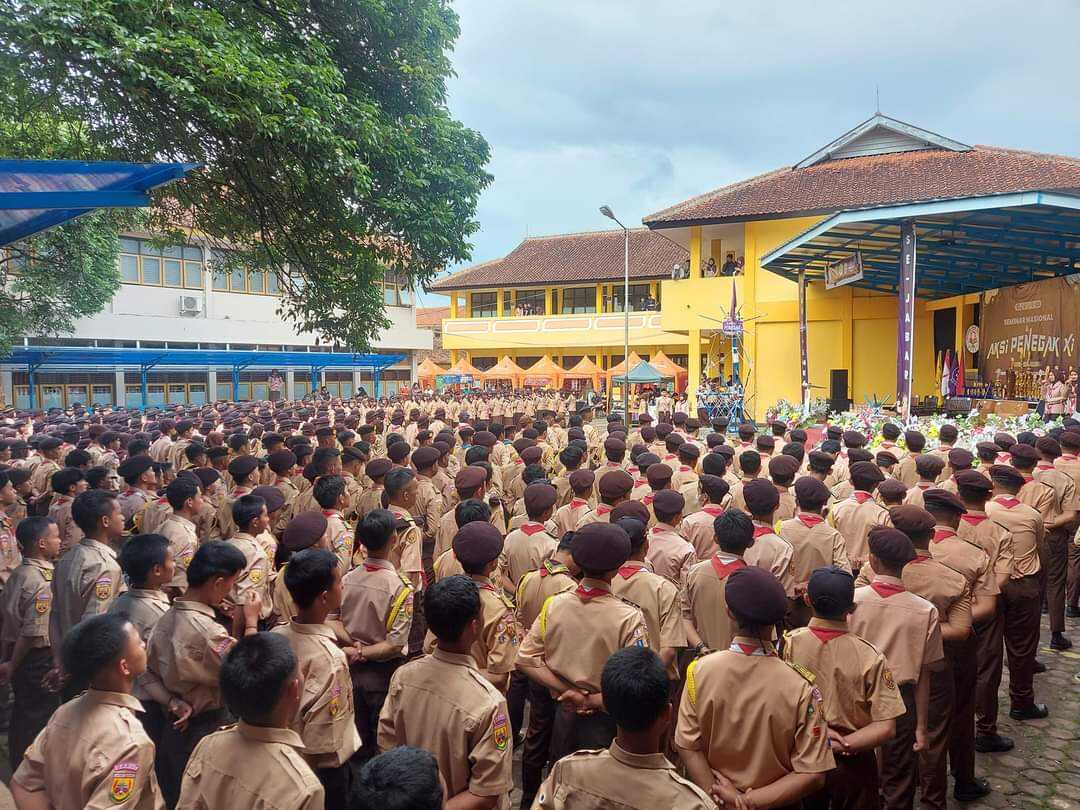 1000 Pramuka Penegak Ikuti Seminar Nasional dan Aksi Penegak (SNAP) XI Racana Wiyata Mandala IPI Garut