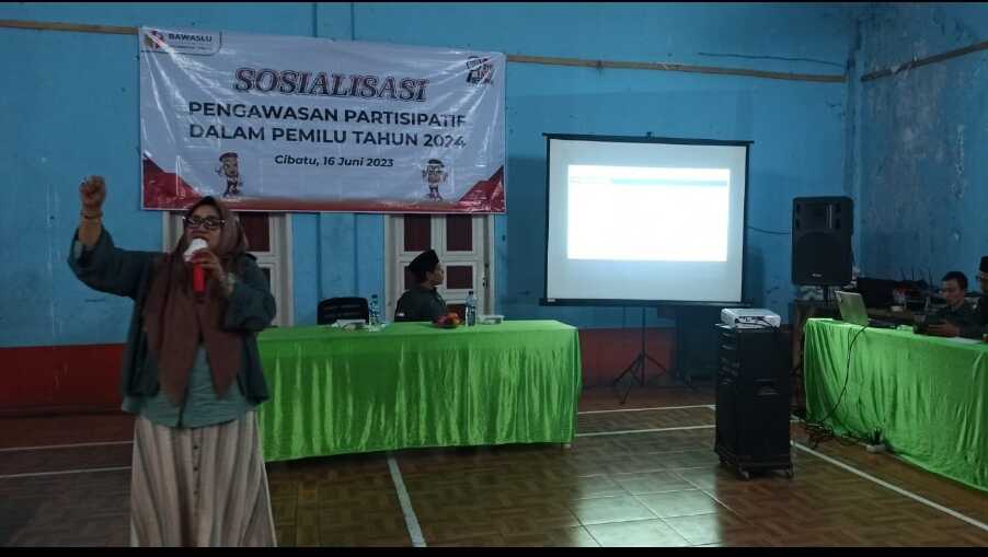 Panwaslu Cibatu Bersama Bawaslu Kab. Garut Gelar Sosialisasi Pengawasan Parsipatif Pemilu 2024