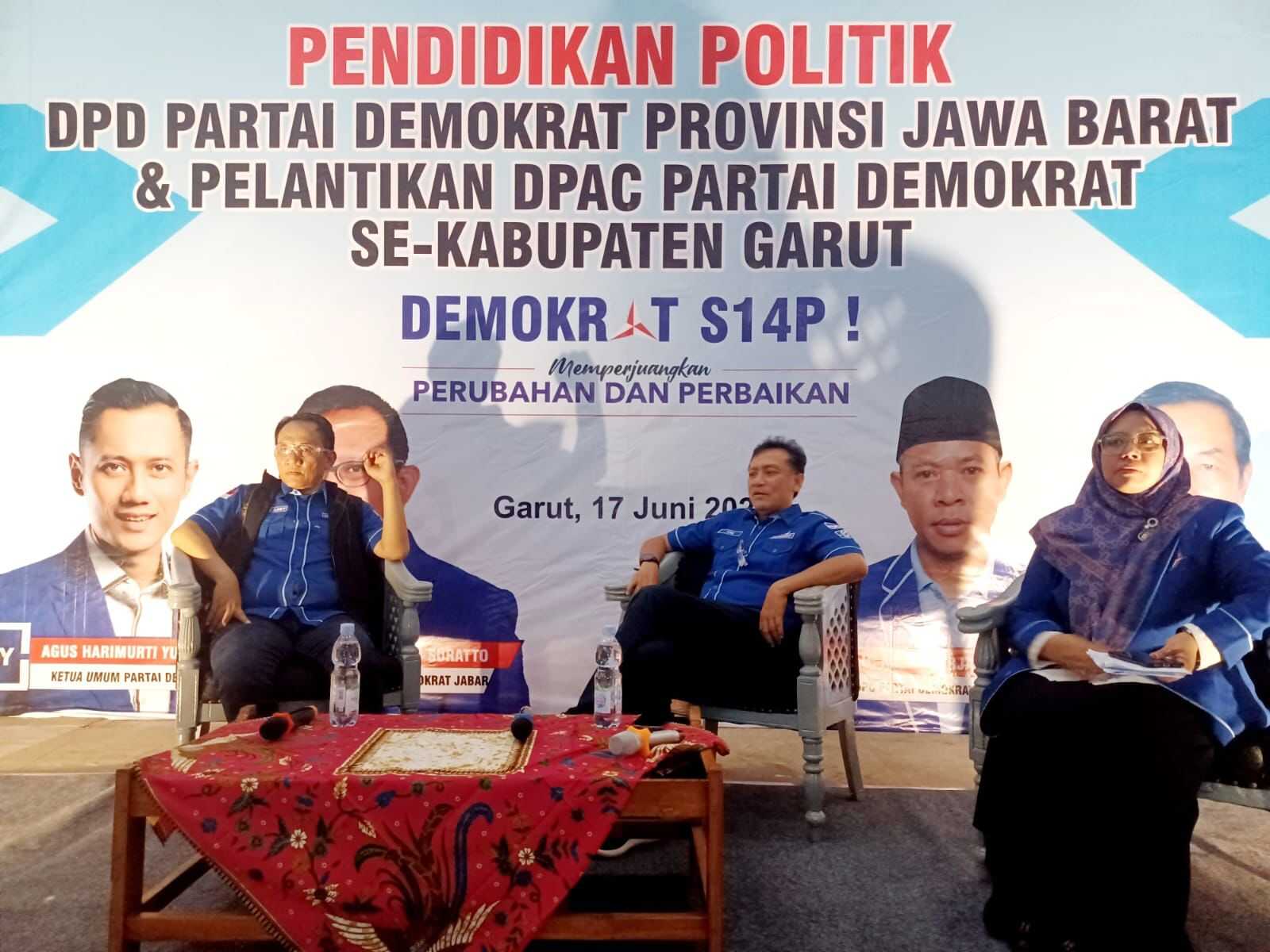 DPD Demokrat Jabar Gelar Pendidikan Politik dan Pelantikan Pengurus DPAC se-kabupaten Garut