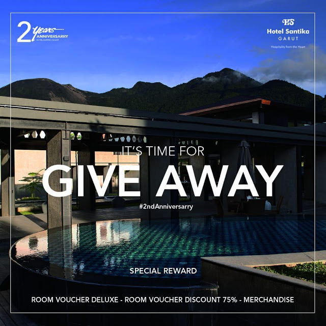 Hotel Santika Garut ulang tahun ke 2 adakan "give away time"