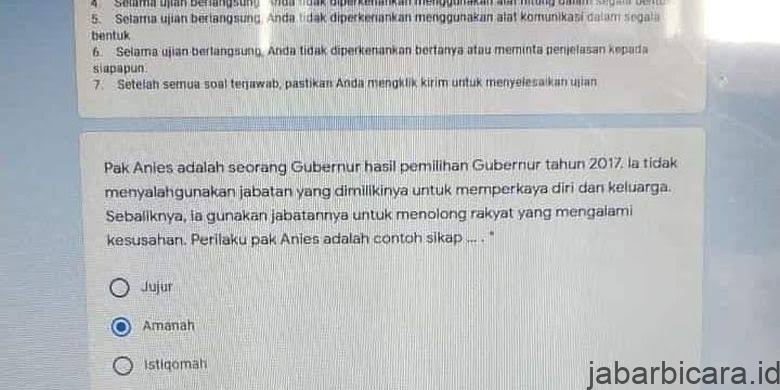Viral di Soal Ujian Ada Nama Anies dan Megawati, Ini Jawaban Kadisdik DKI
