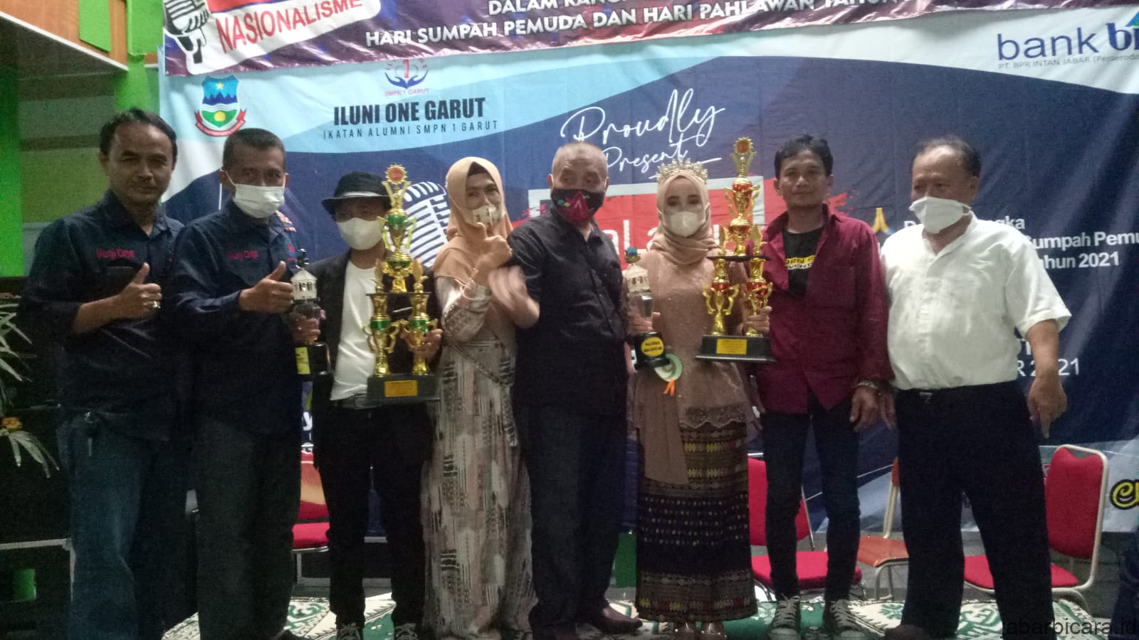 Ini para Juara Lomba Lagu Nasionalisme Tingkat SMP se-Kabupaten Garut yang Digelar Iluni One Garut