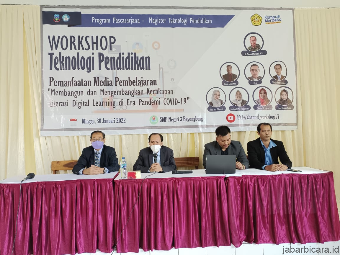 Mahasiswa Tekpen IPI Garut Gelar Workshop PMPMMKLDL di Era Pandemi di SMPN 3 Bayongbong